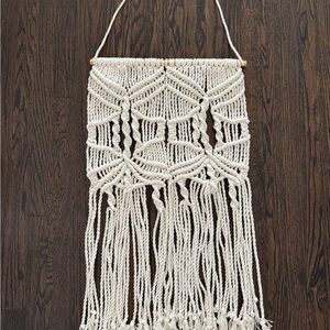 Handcrafted Cream Macrame Wall Hanging